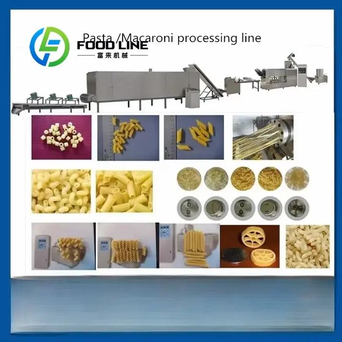 100kg h pâtes macaroni faisant la machine fabricant de macaroni machine macaronis production de macaroni