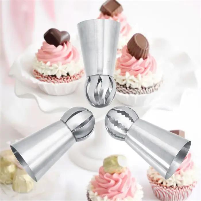 Pointe de pâtisserie en acier inoxydable torche de glaçage pour décoration de cupcakes et gâteaux fabrication de bouffées outil de cuisine de qualité supérieure pour débutants et experts