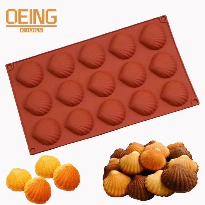 Moule à gâteau Madeleine de qualité alimentaire en forme de coquille