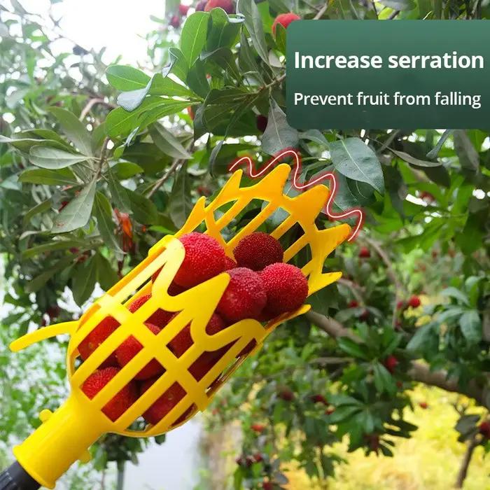 Ferme Jardin Cueillette DeviceGarden Outils Panier Profond Fruits Picker Tête Pratique Fruit Catcher Pomme Pêche Cueillette