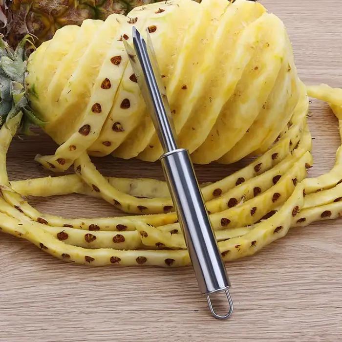 Couteau éplucheur d'ananas Portable en acier inoxydable