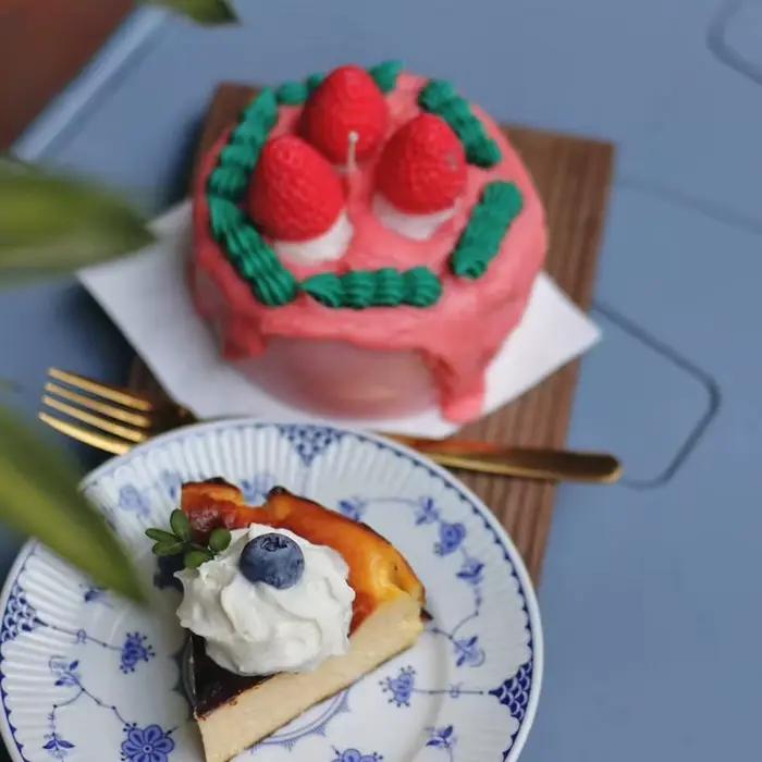 Moule de Simulation de gâteau d'anniversaire en Silicone
