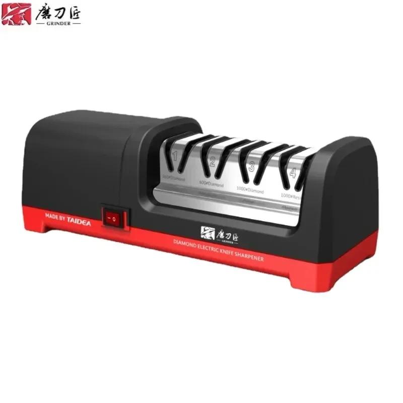 Taidea GRINDER Affûteur de couteaux électrique diamant 4 étapes avec vitesse de rotation de 2800 tr/
