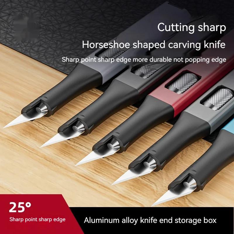 Couteau à graver sur stylo DIY | Livré avec 5 lames artistiques interchangeables en forme de fer à