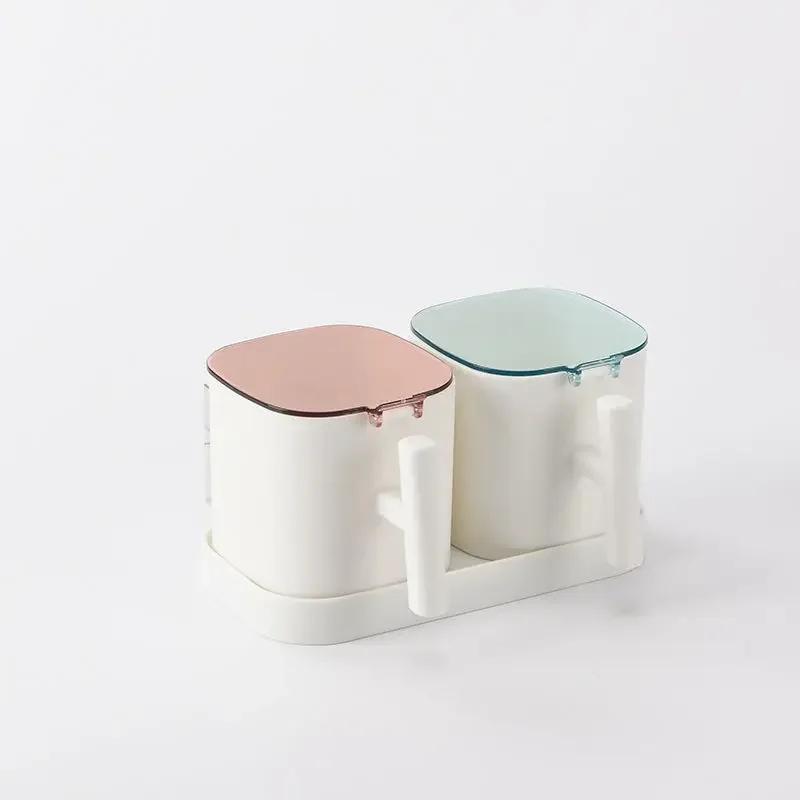 Ensemble de Boîtes d'Assaisonnement, Sucrier Belle, Sel, Shaker à Épices, Pots de Rangement, Gadget,
