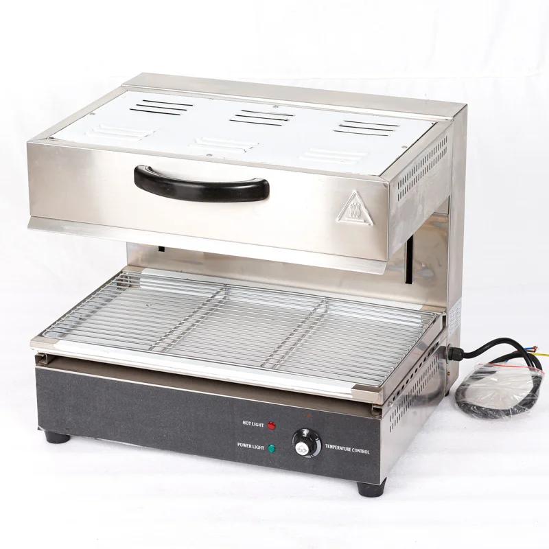 Salamandre électrique en acier inoxydable, four à pizza, bromicrophone
