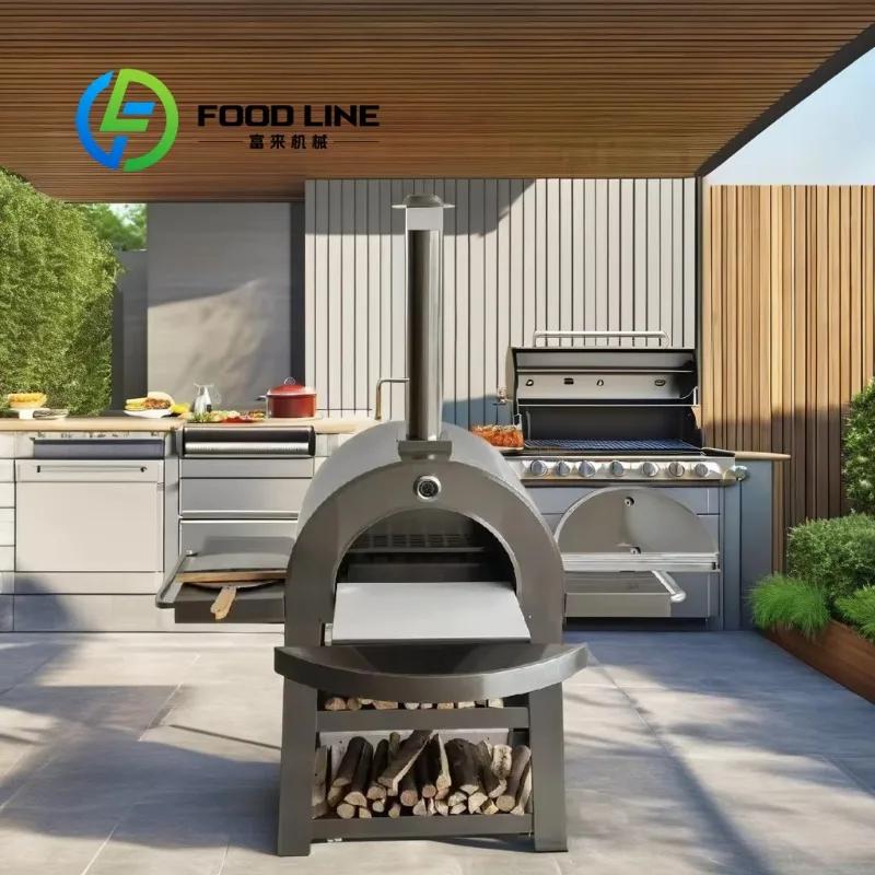 Four à pizza portable moderne et luxueux, conception à chauffage rapide, en acier inoxydable, barbec