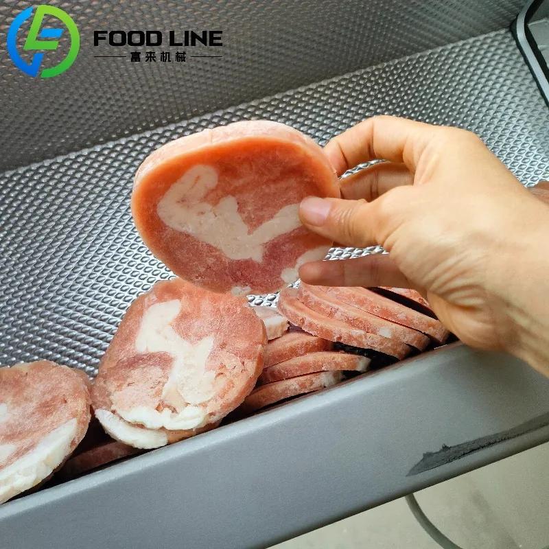 Machine commerciale de découpe automatique de boeuf de saucisse de bacon de trancheuse de viande con