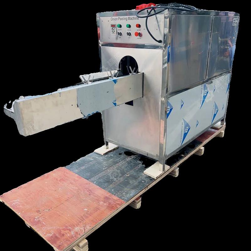 Machine de découpe de tête de racine de garniture d'oignon personnalisée, éplucheur de peau d'oignon