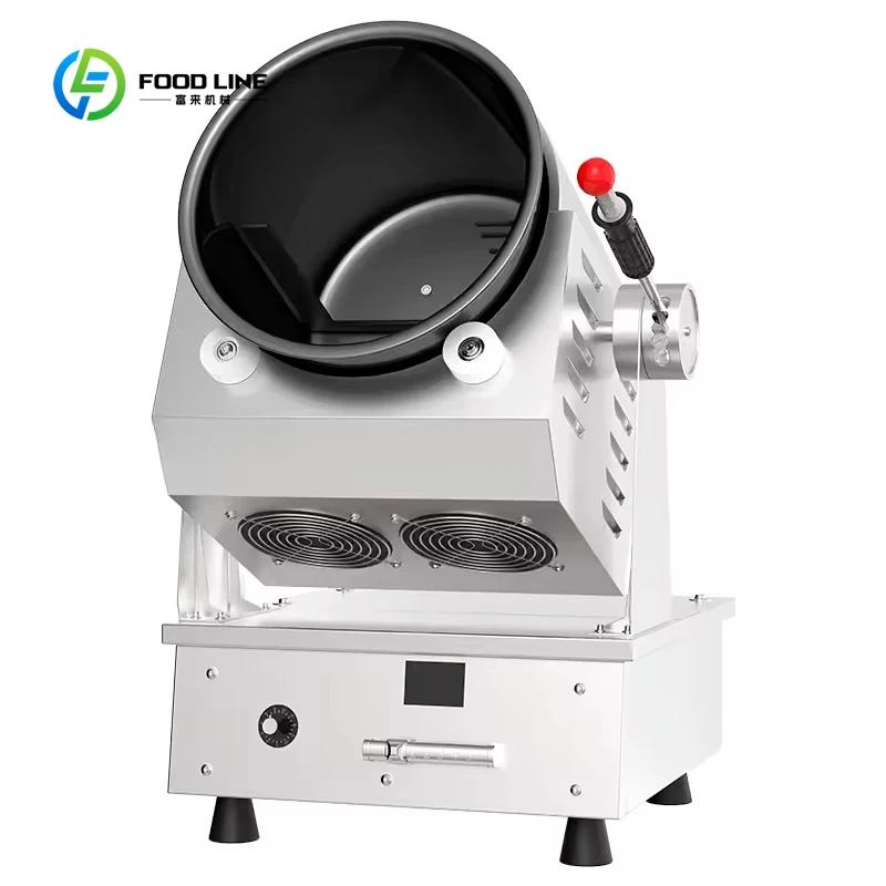 Robot de cuisine commercial personnalisé, friteuse automatique électrique, wok à agitation, meilleur