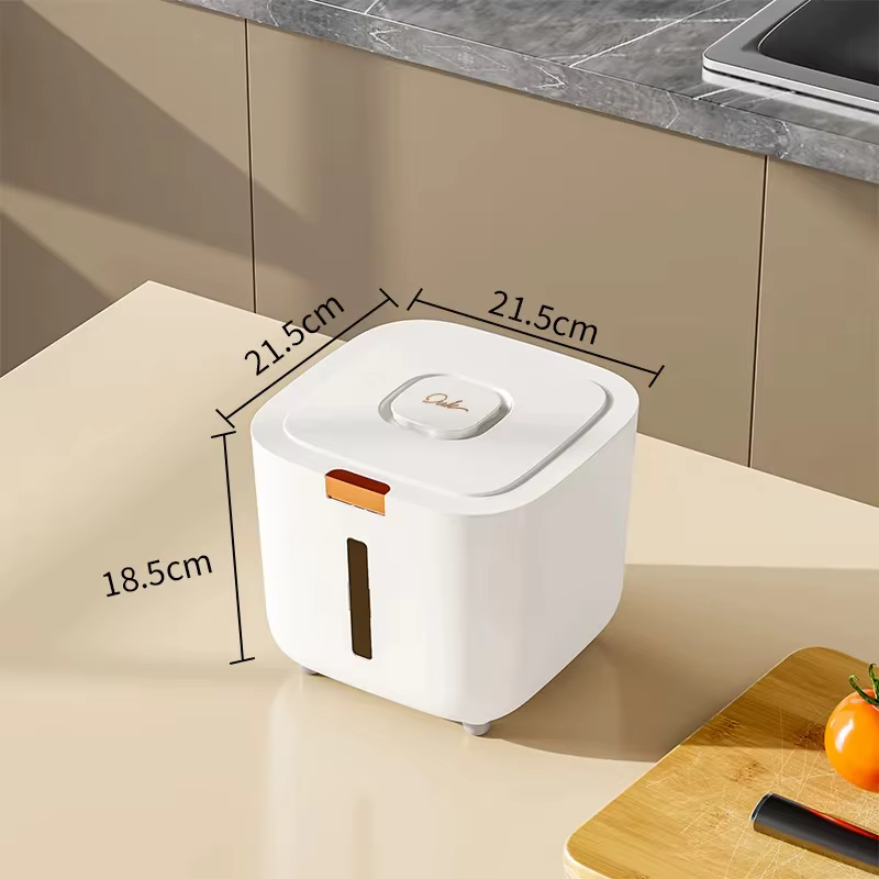 Seau à riz épais et résistant à l'humidité, avec couvercle scellé, boîte anti-insectes pour nouilles