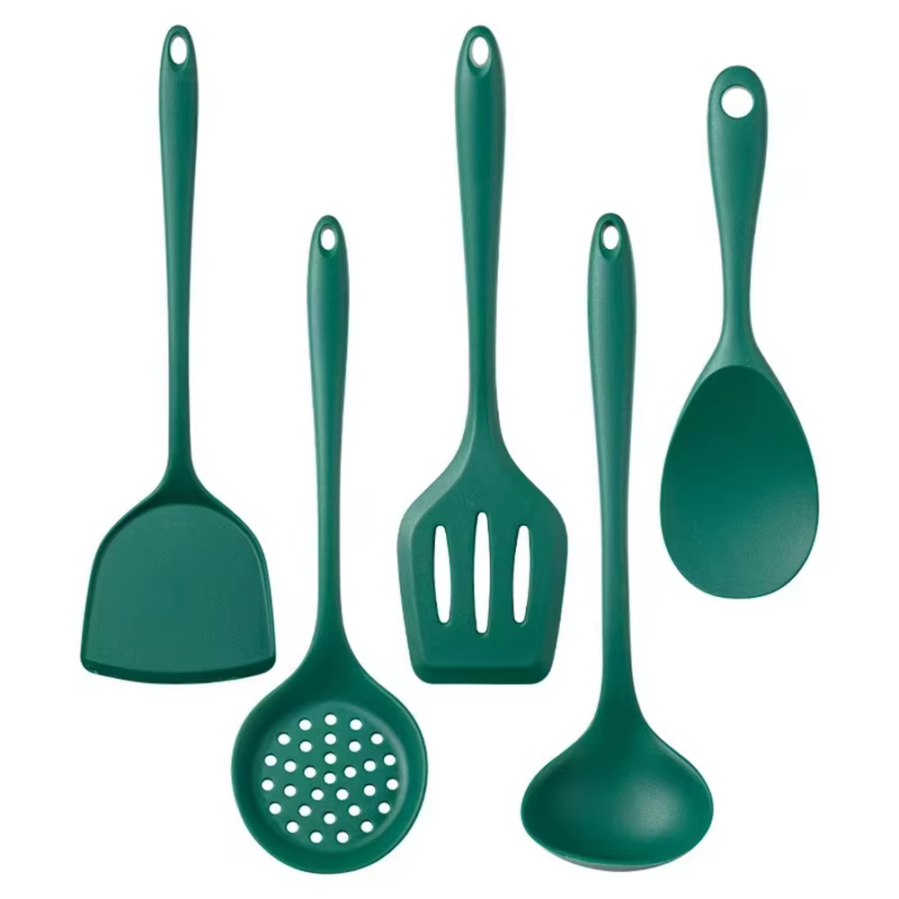 Ensemble d'ustensiles de cuisine 5 pièces, ensemble d'ustensiles de cuisine en silicone, pour la cui