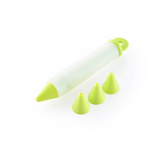 Stylo de glaçage pour pâtisserie, seringue de décoration de chocolat avec 4 buses, plaque en Silicon