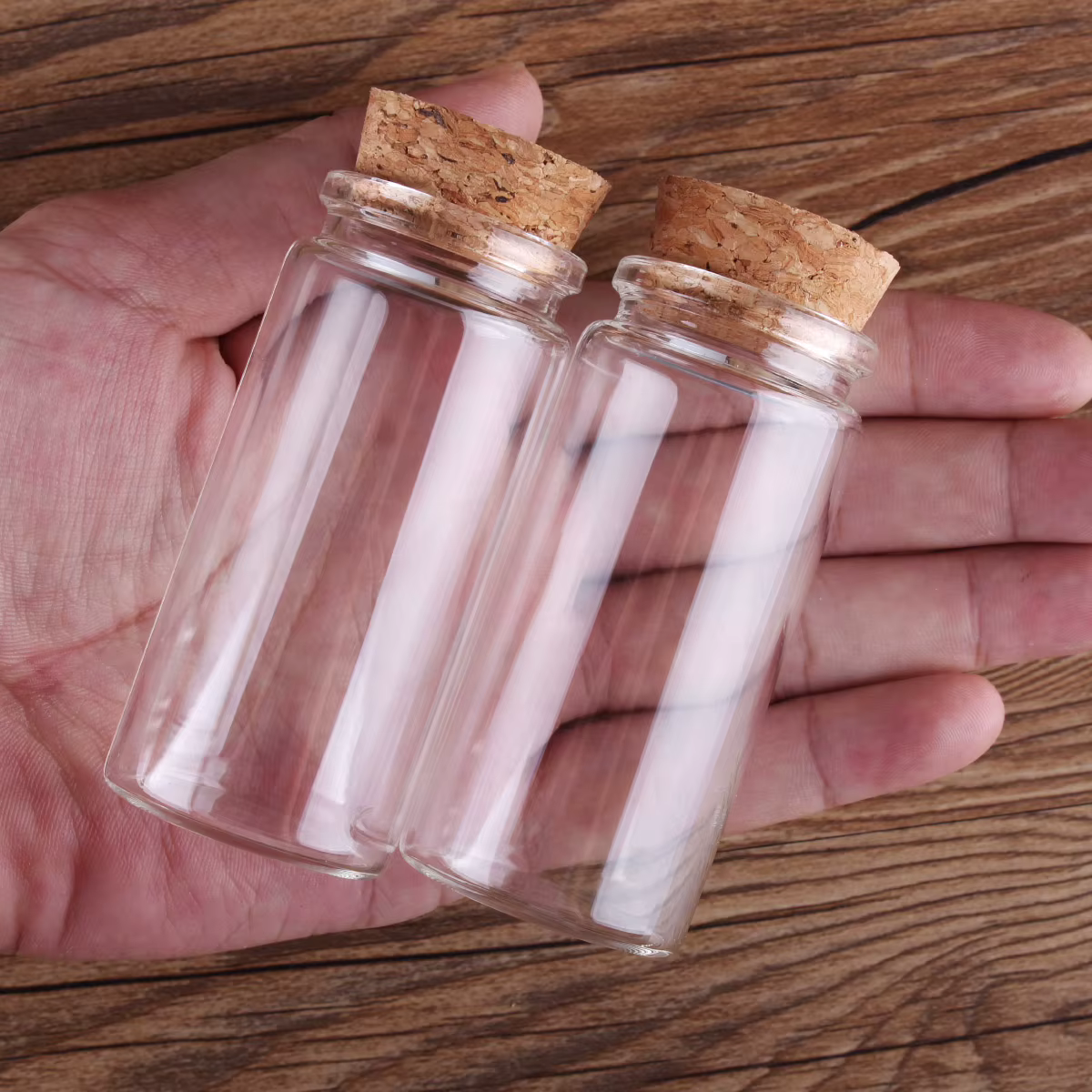12/24 pièces 20ml 30ml 40ml 50ml 60ml 70ml 90ml 120ml 150ml bouteilles en verre avec liège épices bo