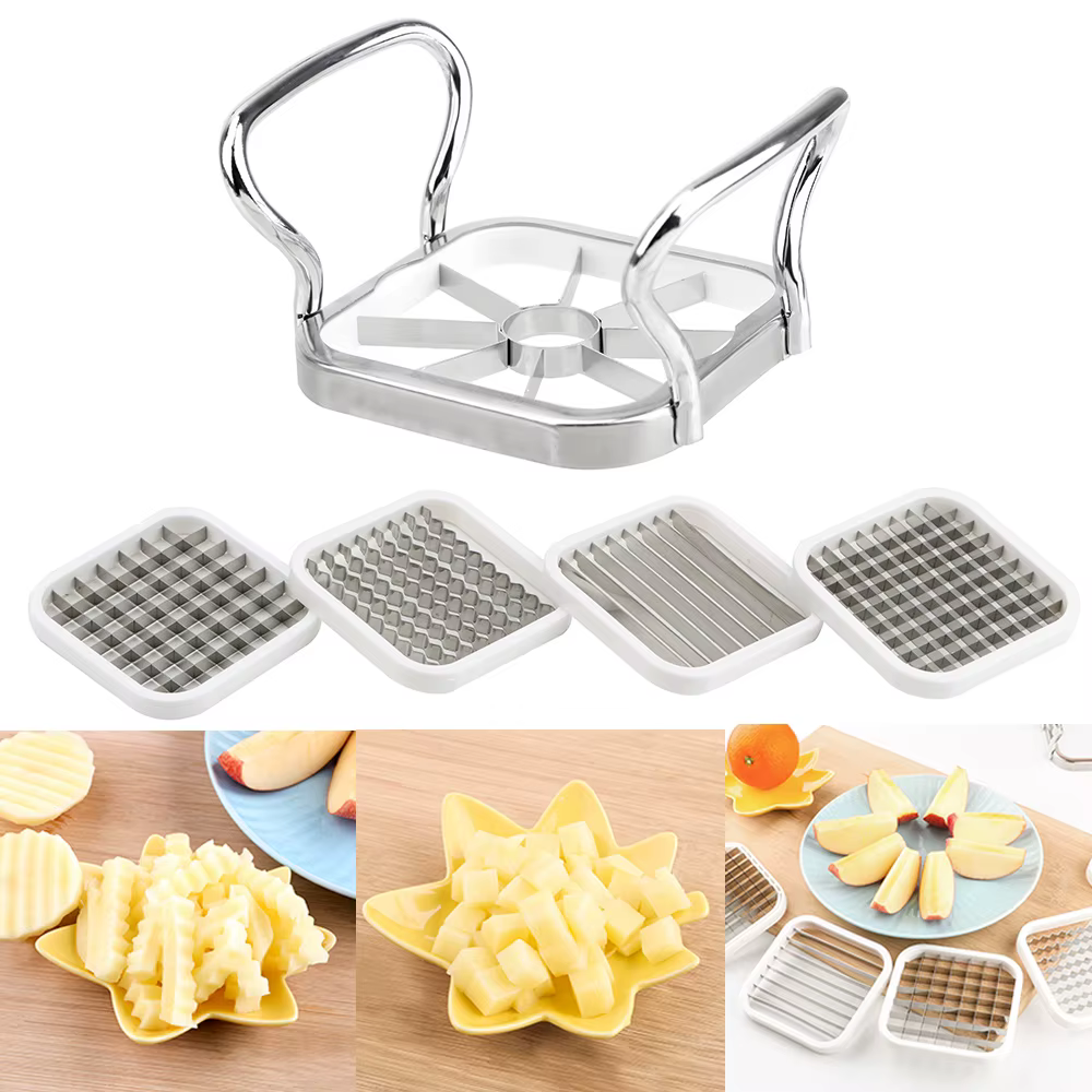 Ustensiles de cuisine multifonctionnels en acier inoxydable, coupe-légumes et fruits, trancheuse pou