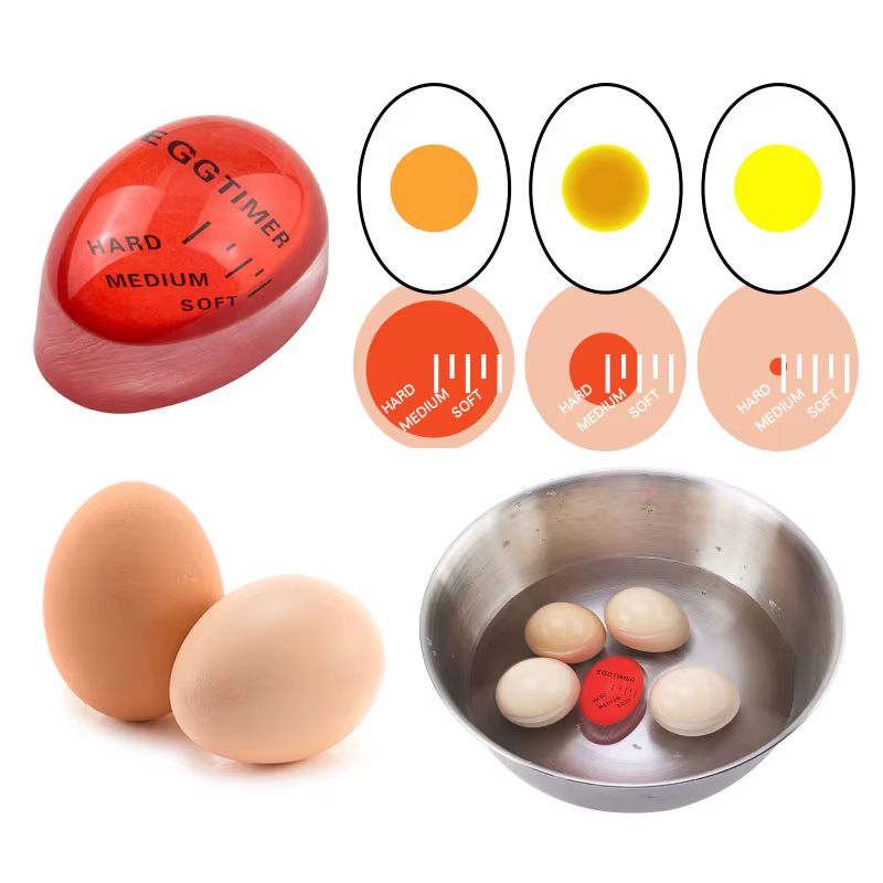 FAIS DU-Minuterie René en résine pour la cuisson des œufs à la coque, aide de cuisine, outils de min