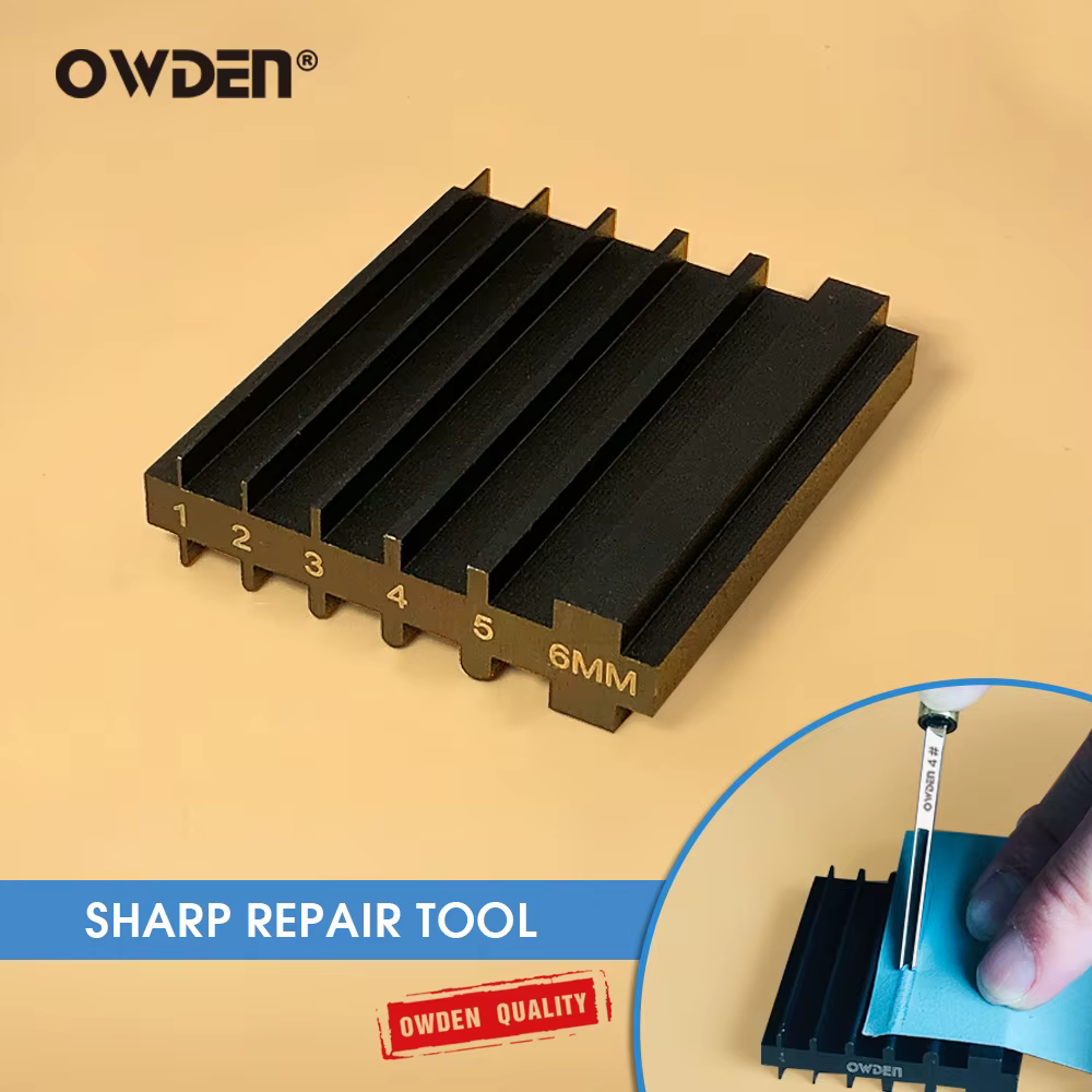 OWDEN – outil de réparation tranchant pour affûter les couteaux, pelle large, coupe du cuir, bord pl