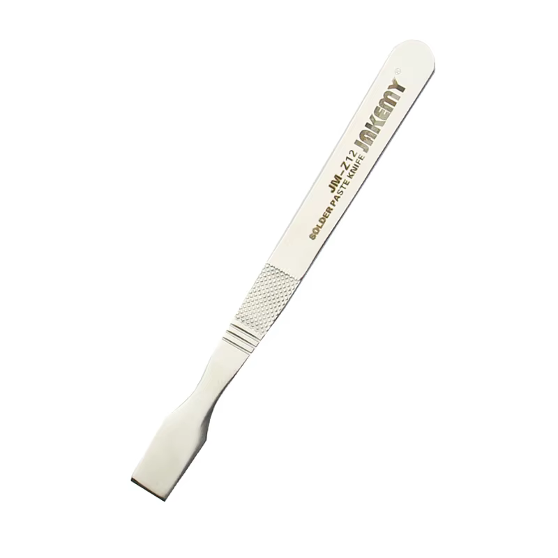 JAKEMY JM-Z12 couteau à gratter en étain métallique à mémoire de forme, couteau de mélange de pâte à