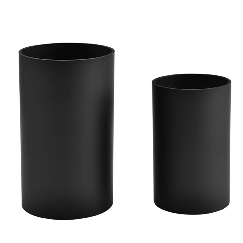 Porte-ustensiles de cuisine, cylindre en plastique noir, rangement de la vaisselle, séchage des couv