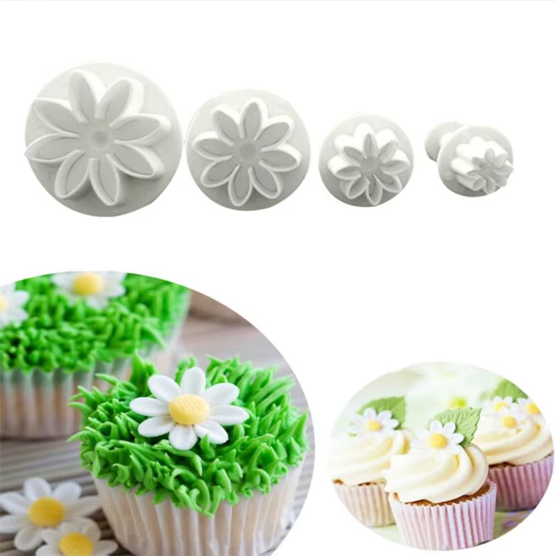 Moule à Fondant à piston de fleur de prunier, coupe-gâteau, décoration de biscuits, outils de décora