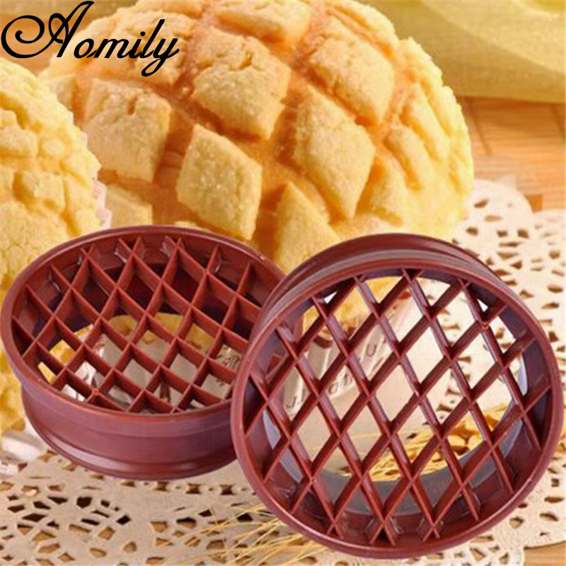 Aomily pain ananas en forme de moule pâtisserie Cutter pâte Cookie presse pain gâteau Biscuit timbre