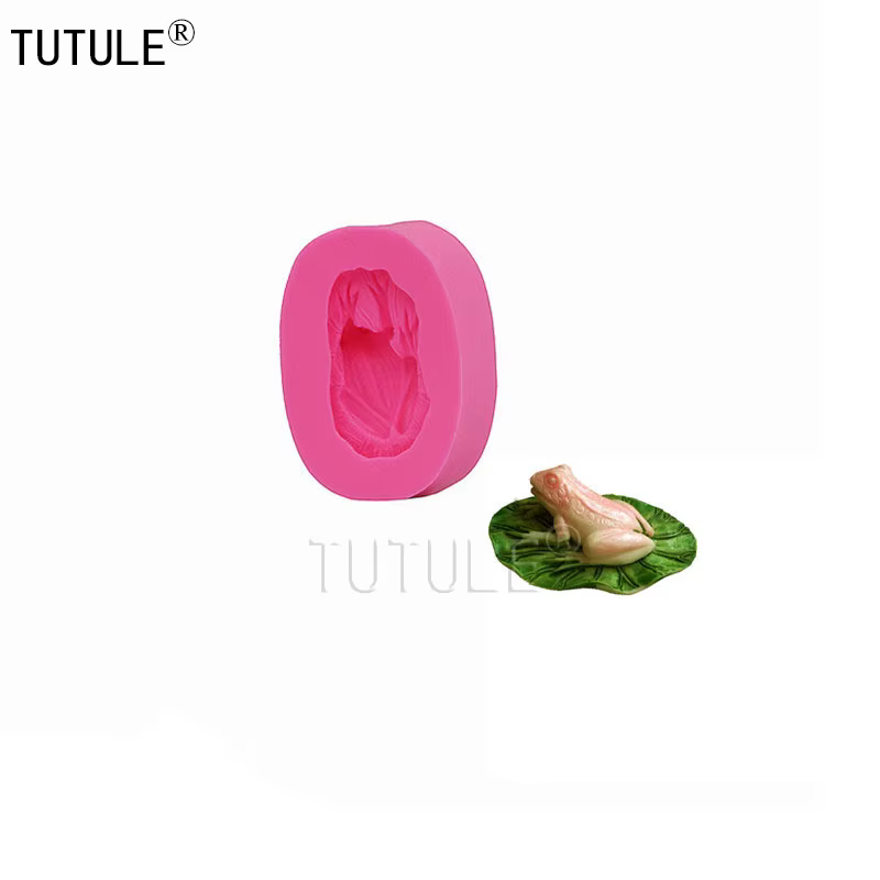 Moule à poussée Flexible petite grenouille, ensemble de moules en silicone pour la décoration des gâ