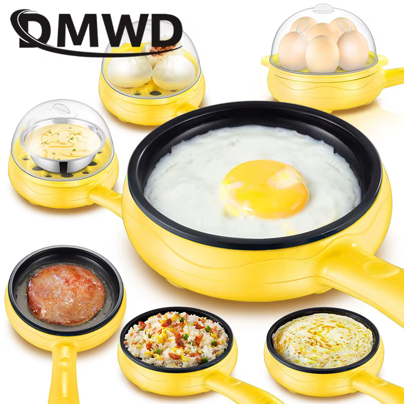 Mini cuiseur à omelette électrique multifonctionnel, cuiseur vapeur pour œufs, petit-déjeuner, crêpe