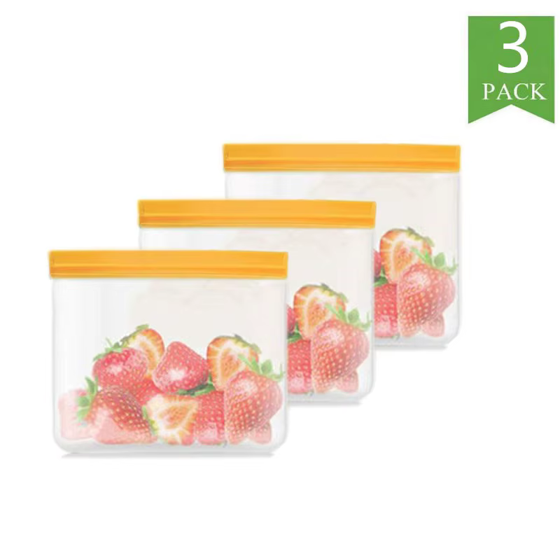 Sac de conservation des aliments PEVA réutilisable, sac de conservation des fruits et légumes de cui
