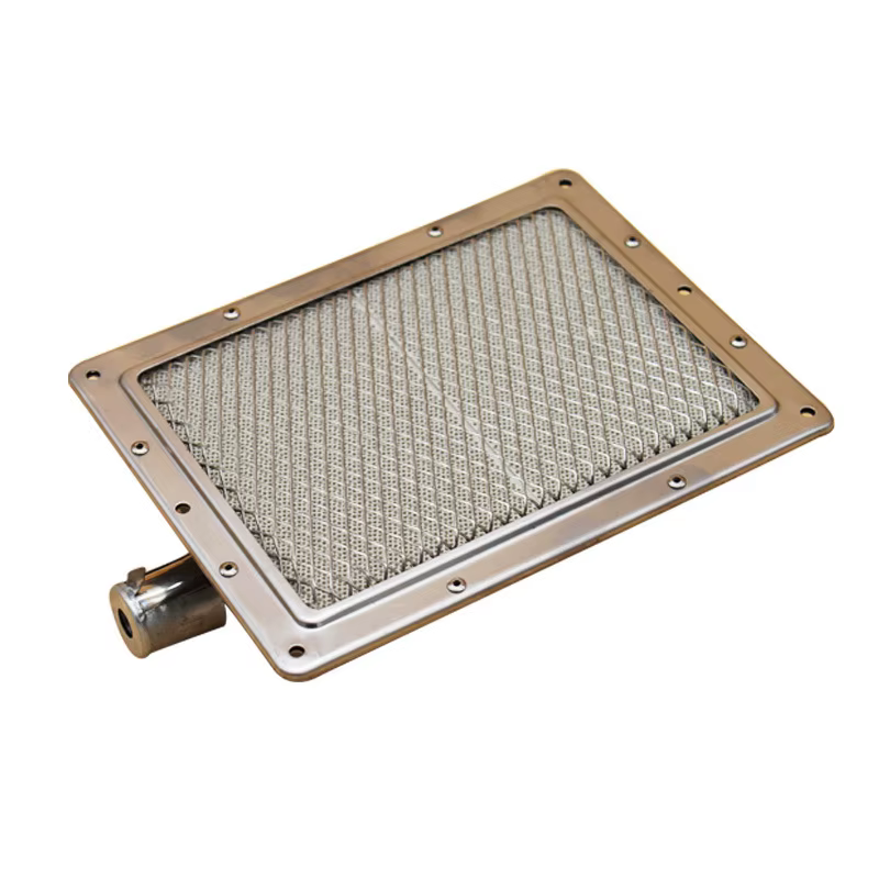Brûleur de four à gaz pour barbecue, feuille galvanisée, rectangle, four à vapeur, pièces de gril in