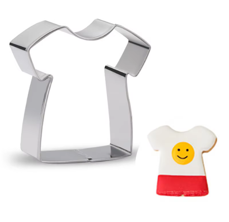 1 pièces pâtisserie enfants T-shirt en acier inoxydable emporte-pièce moules en métal Biscuit moule
