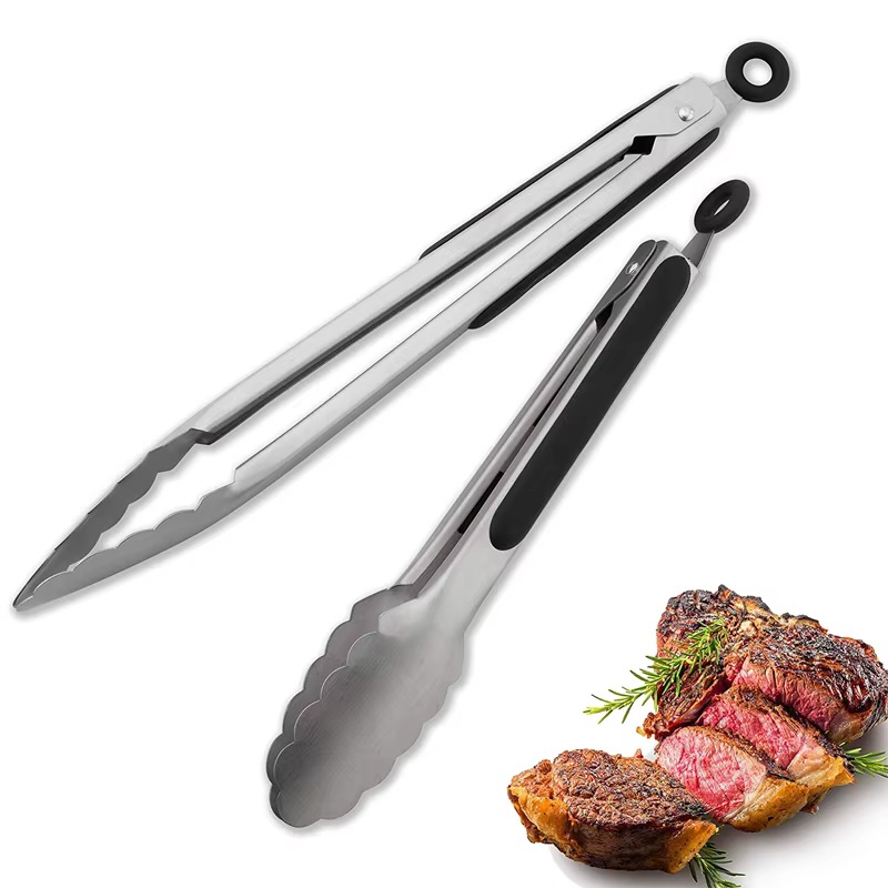 LMETJMA 9 ''12'' 14 ''16'' pinces de cuisine pinces de gril en acier inoxydable pour la cuisson BBQ 