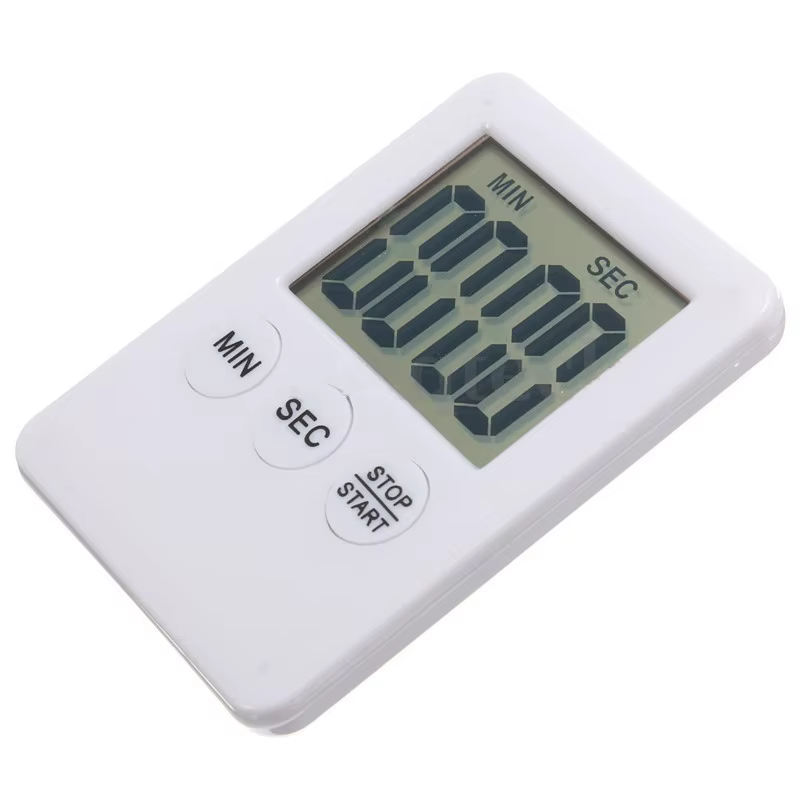 Minuterie de cuisine magnétique, écran numérique LCD, minuterie de cuisine carrée, compte à rebours,