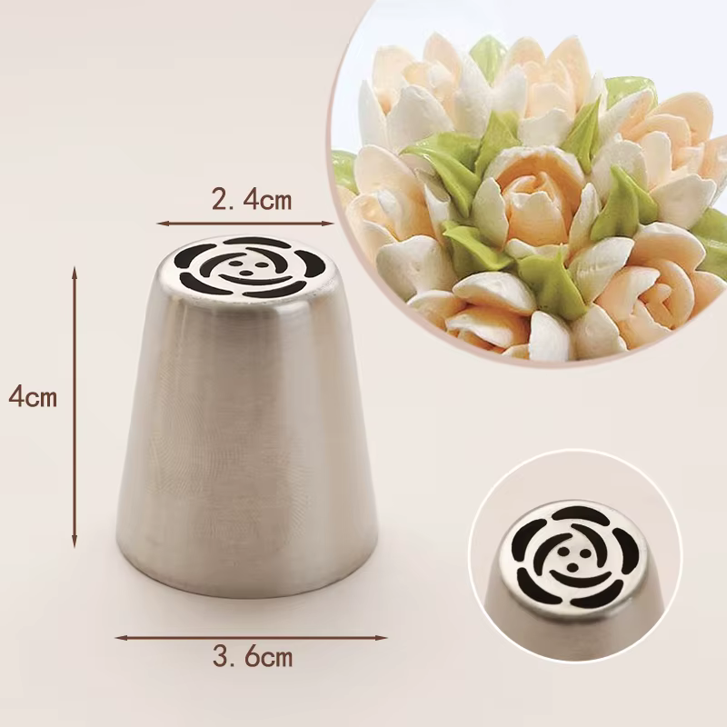 Buse de pâtisserie tulipe russe | Buse de pâtisserie, pointes outils de cuisson, ensemble de décorat