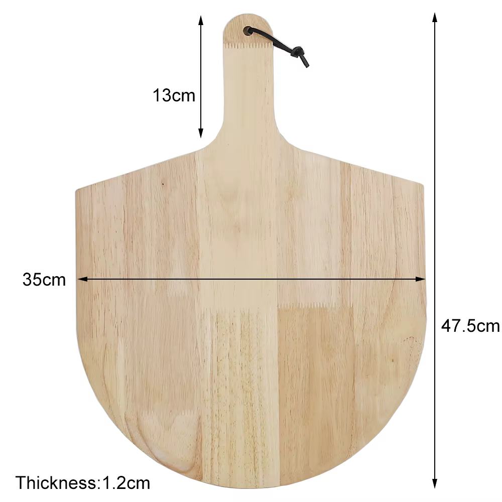 PizzAtHome 14 pouces bois Pizza Peel Pizza palette planche à découper avec poignée cuisson pain coup