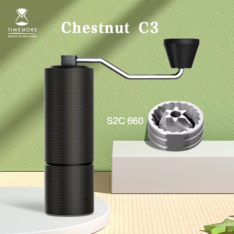 TIMEMORE Chestnut C2 C3 moulin à café manuel S2C bavure à l'intérieur moulin à main Portable de haut