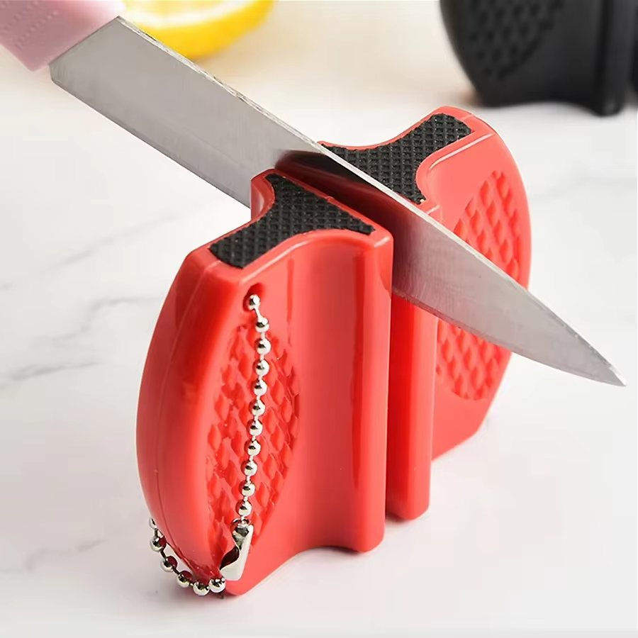 Mini affûteur de couteaux double face, outil d'extérieur et de cuisine Portable pour l'affûtage rapi
