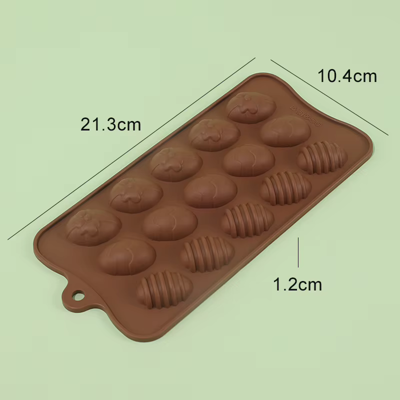 Moule à Chocolat en Silicone en forme d'oeuf de Pâques DIY Baking Pudding Chocolate Cake Mold Pastry