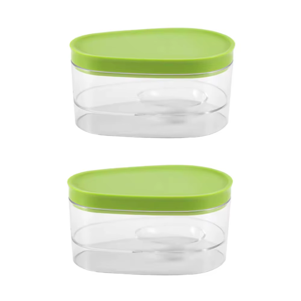 Lot de 2 boîtes de conservation d'avocat portables et hermétiques, gain de place, récipients amovibl
