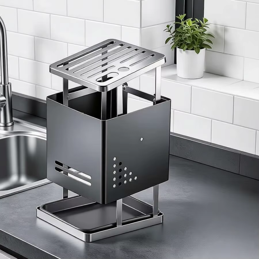 Support universel pour couteaux sans couteaux, rangement pour couteaux avec fentes pour ciseaux et a