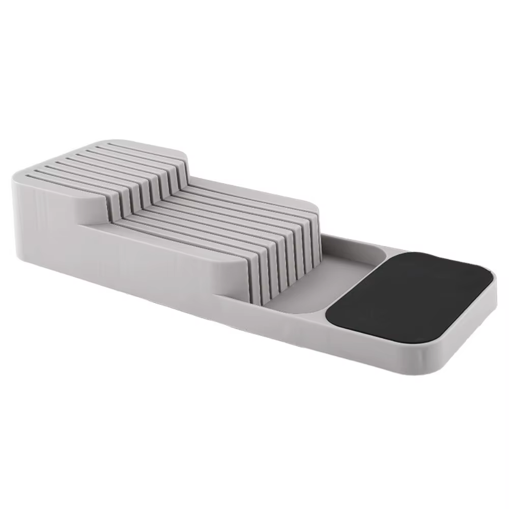Boîte de rangement de couteaux, tiroir de cuisine, plateau de rangement de couverts, organisateur de