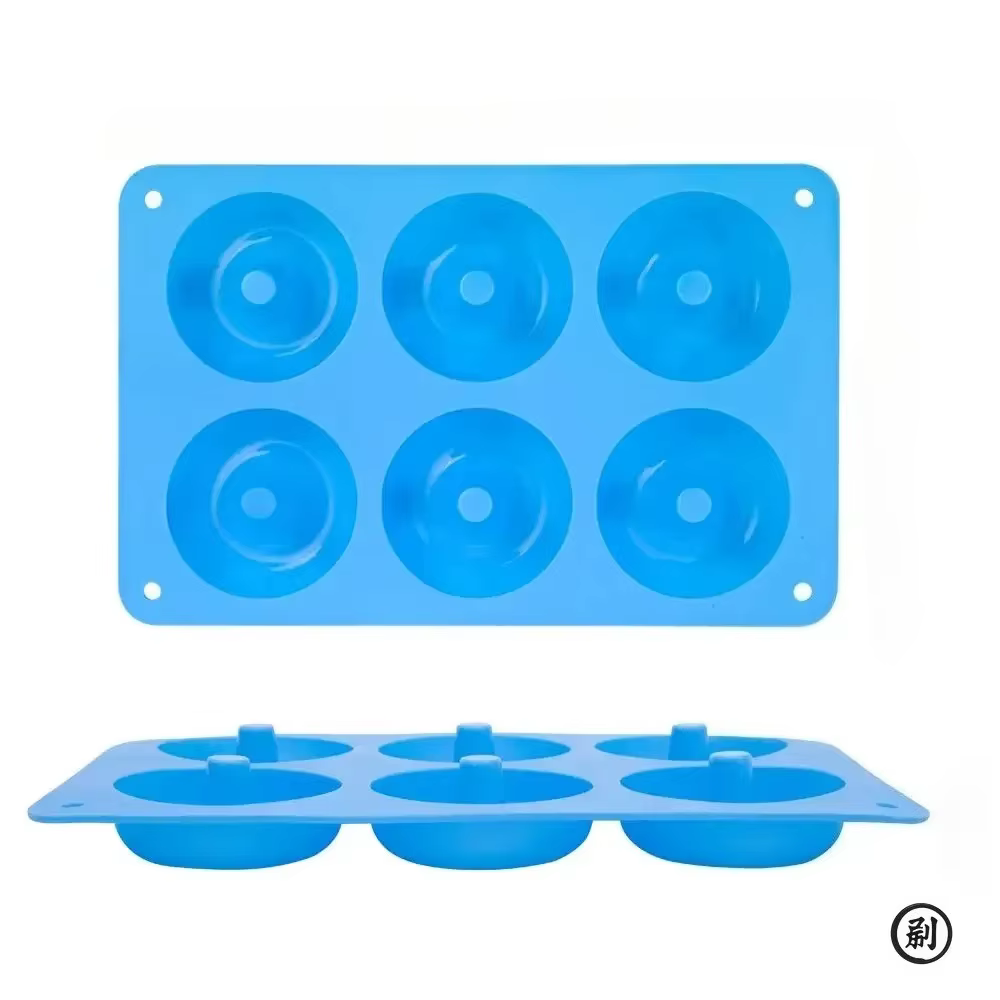 1/2 pièces Silicone Muffins beignet moule 6 trous moule de cuisson antiadhésif cuisson pâtisserie ch