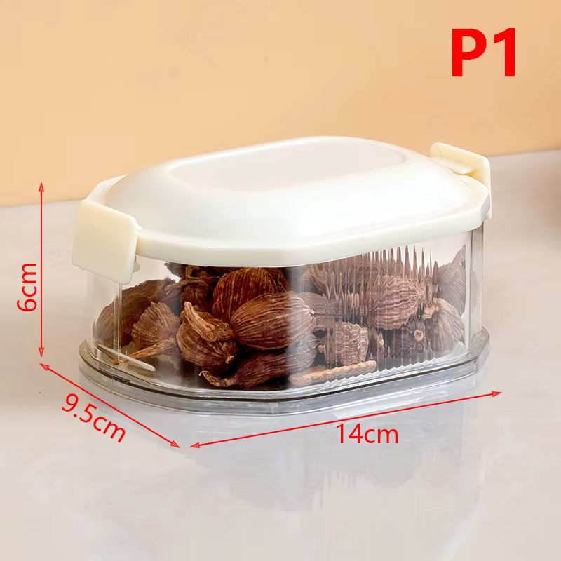 Boîte de rangement pour épices de cuisine, boîte de conservation pour oignon, gingembre, ail, boîte 