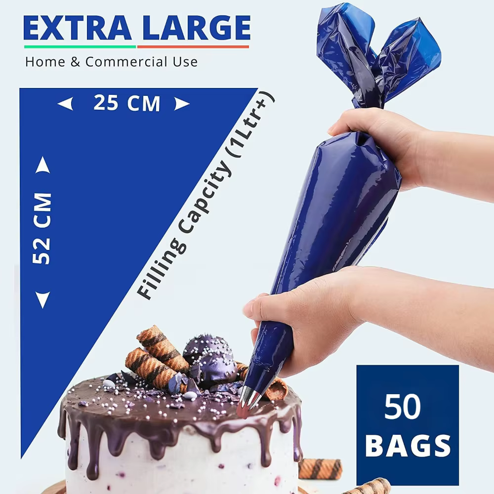 Grand sac à pâtisserie jetable épais, sacs de glaçage de 21 pouces pour décoration de gâteaux et des