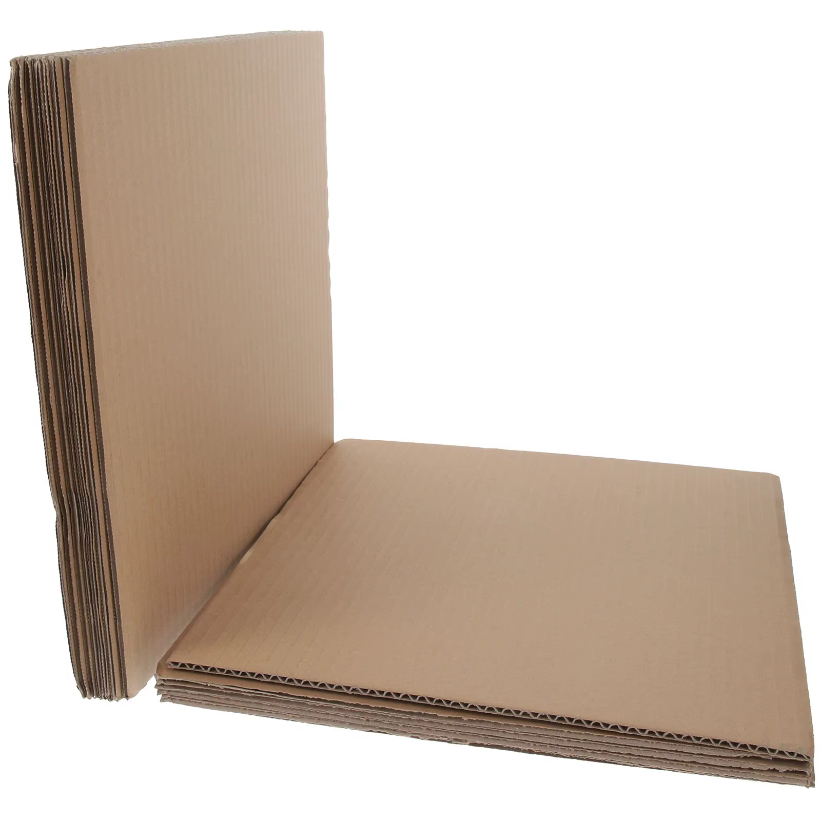 Feuilles de carton ondulées 30x30cm d'épaisseur, 24 pièces, pour emballage de projets en carton pour