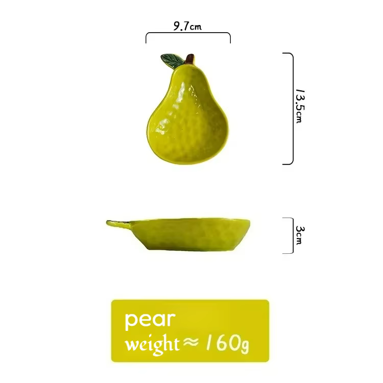 Assiette à fruits mignonne, petite assiette à condiments en céramique sous glaçure pour la maison, p