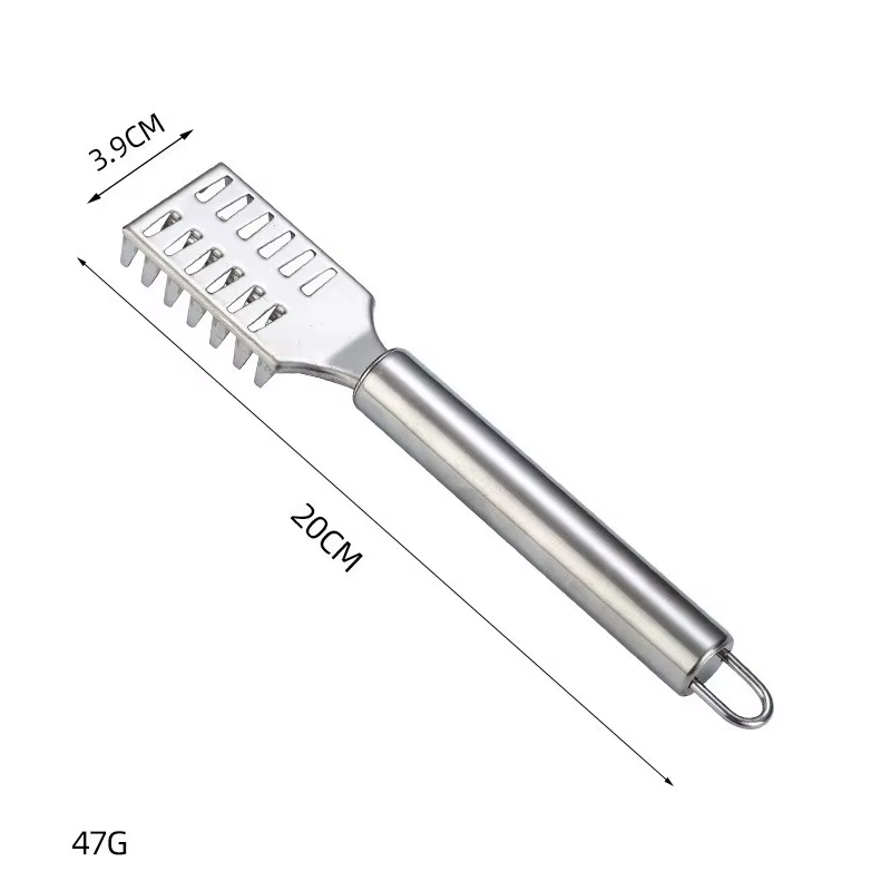 Couteau en écailles de poisson en acier inoxydable, grattoir en dents de scie, grattage, désossage,