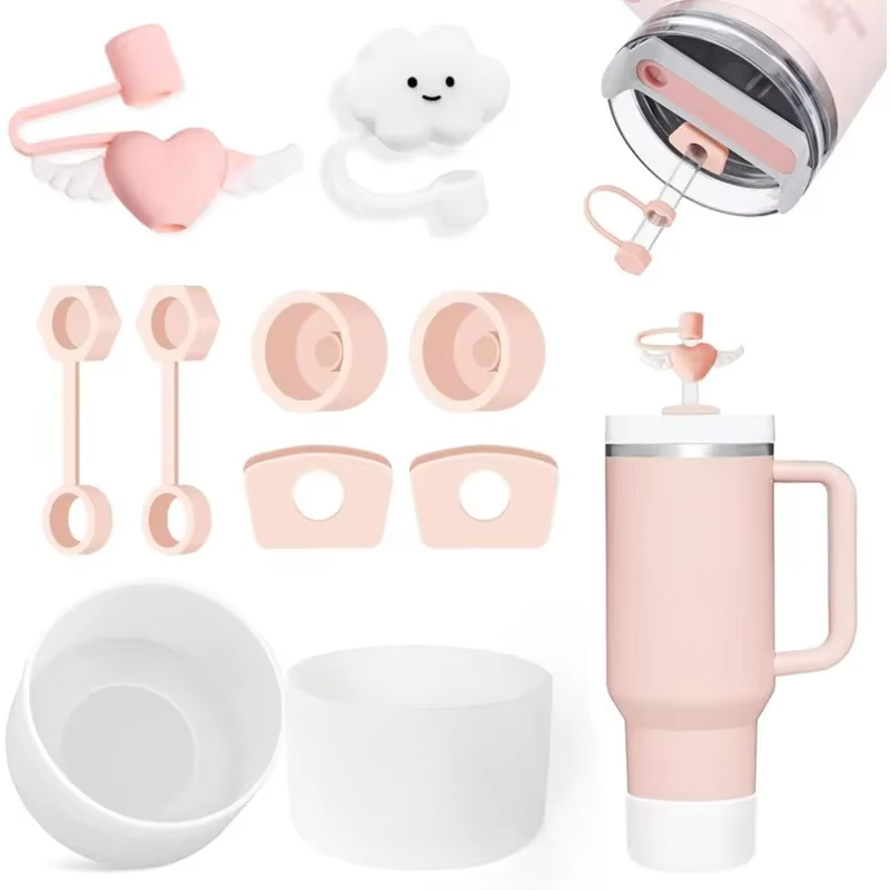 Ensemble de bouchons anti-déversement en Silicone, 9 pièces, pour tasse Stanley, 6 bouchons anti-dév