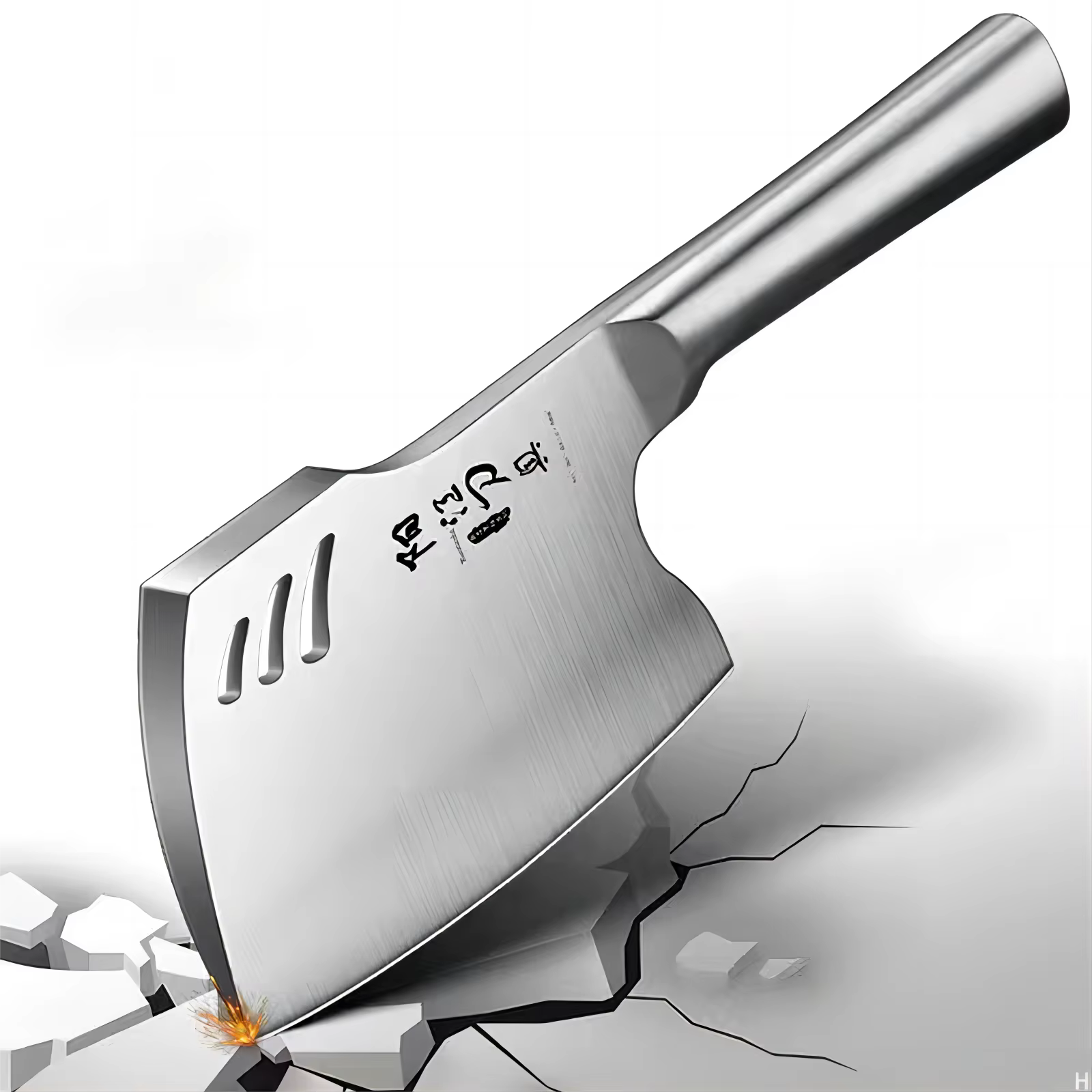 Couteau à hache tout en acier, forgeage en acier inoxydable, outil spécial de broyeur d'os, outil mu