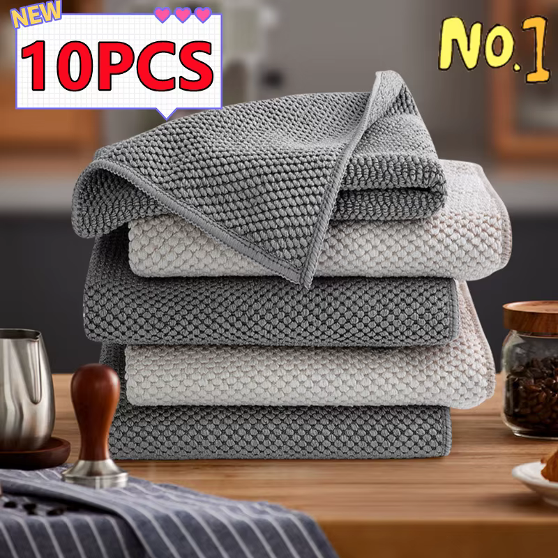 Chiffon de nettoyage pour Bar de cuisine, serviette pour salon de thé, Machine à café, chiffons spéc