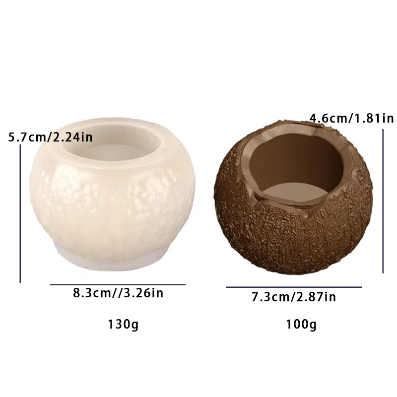 Moule de Simulation de noix de coco en Silicone, bricolage, gâteau Mousse, Dessert, chocolat, cuisso